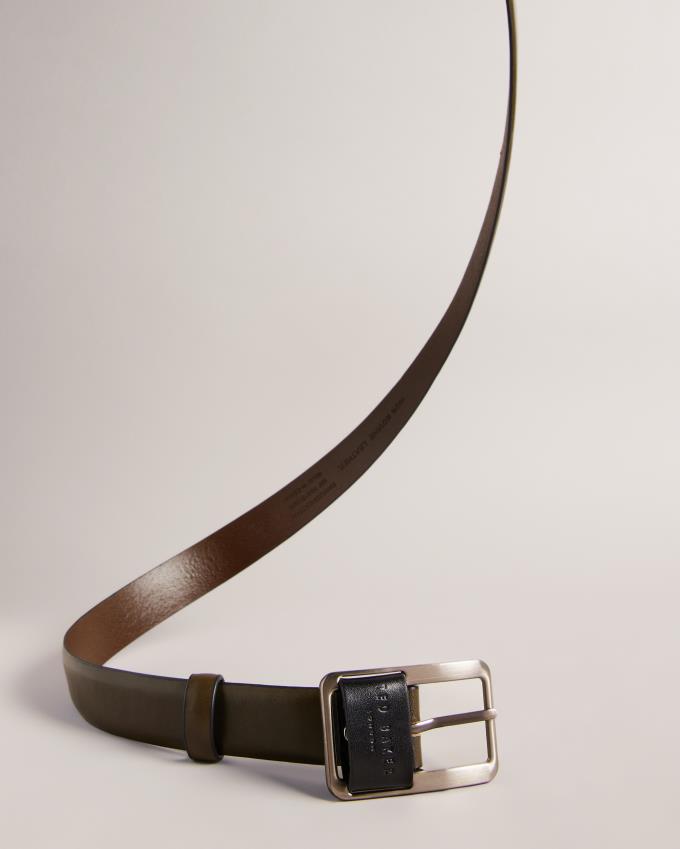 Ceinture Ted Baker Centre Bar Buckle Marron Chocolat Homme | KZY-14215978